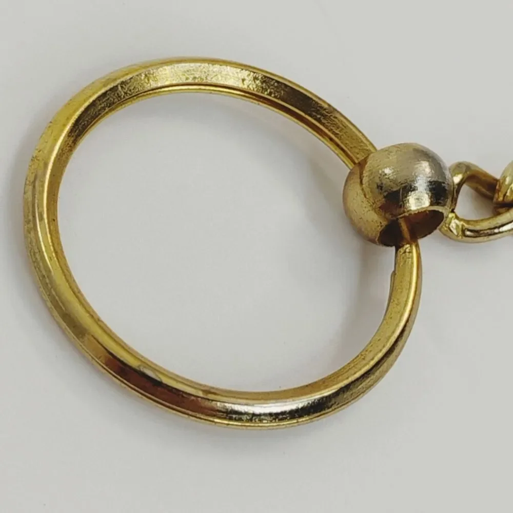 Las Vegas Keyring Gold Metal And Plastic